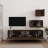 Set de muebles para TV 4 pzas madera contrachapada marrón