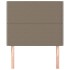 Cabeceros 2 unidades de tela gris taupe 100x5x78/88