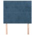 Cabeceros 2 unidades de terciopelo azul oscuro 90x5x78/88