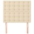 Cabeceros 2 unidades de tela color crema 90x5x78/88