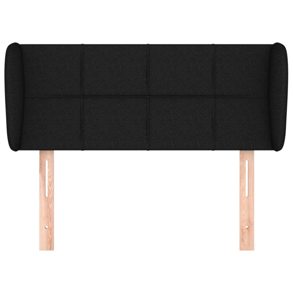 Cabecero de tela negro 93x23x78/88