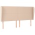 Cabecero con orejas cuero sintético capuchino 183x23x118/128