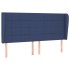 Cabecero con orejas de tela azul 163x23x118/128