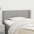 Cabecero de tela gris claro 83x16x78/88
