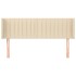 Cabecero de tela color crema 147x16x78/88