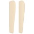 Cabecero con orejas de tela color crema 93x23x118/128