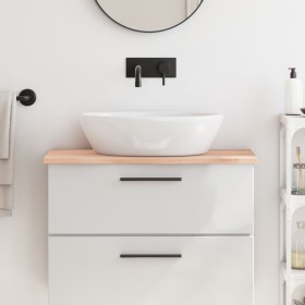 Encimera de baño madera maciza sin tratar 80x40x2