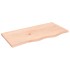 Encimera de baño madera maciza sin tratar 80x40x2
