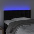 Cabecero con LED de terciopelo negro 90x5x78/88