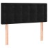 Cabecero con LED de terciopelo negro 90x5x78/88