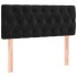 Cama box spring colchón y LED terciopelo negro 90x200