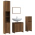 Set de muebles baño 4 pzas madera contrachapada roble
