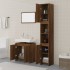 Set de muebles baño 3 pzas madera contrachapada roble