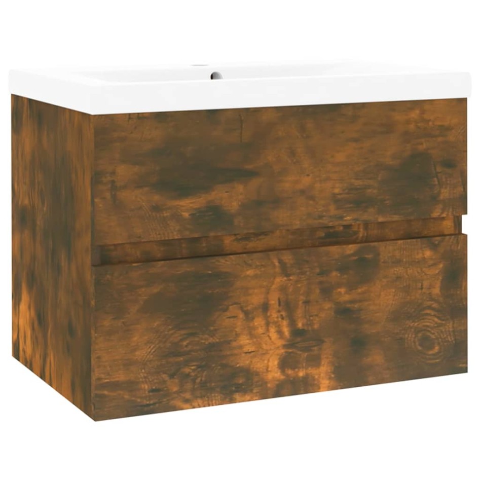 Mueble de baño con lavabo madera contrachapada roble