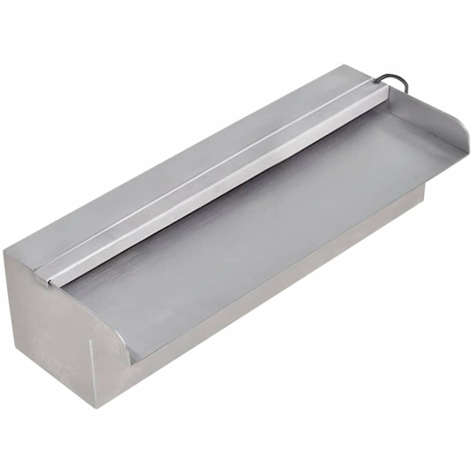 Fuente cascada rectangular LED  piscina acero inoxidable 30