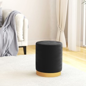 Taburete redondo con almacenaje terciopelo