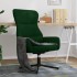 Silla de relajación de terciopelo verde