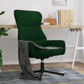 Silla de relajación de terciopelo verde