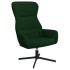 Silla de relajación de terciopelo verde