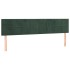 Cabeceros 2 unidades de terciopelo verde oscuro 90x5x78/88