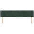 Cabeceros 2 unidades de terciopelo verde oscuro 90x5x78/88