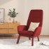 Sillón de relax de tela color rojo