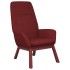 Sillón de relax de tela color rojo