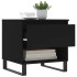 Mesa de centro madera de ingeniería negro 50x46x50