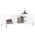 Mesa de centro madera contrachapada blanco 102x50x40