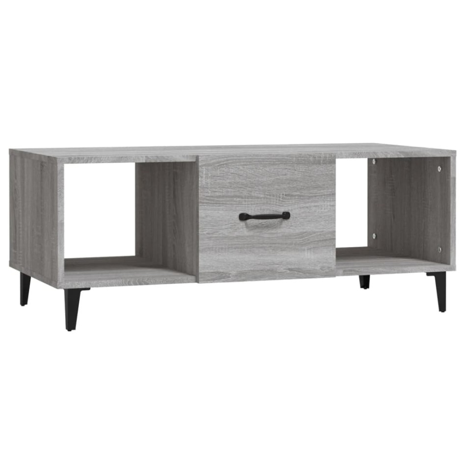 Mesa de centro madera contrachapada gris Sonoma 102x50x40