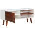 Mueble para TV de madera maciza de acacia y MDF 110x35x50
