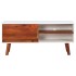 Mueble para TV de madera maciza de acacia y MDF 110x35x50