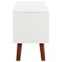 Mueble para TV de madera maciza de acacia y MDF 110x35x50