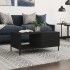 Mesa de centro madera contrachapada negro 90x50x40