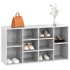 Banco zapatero madera contrachapada gris hormigón