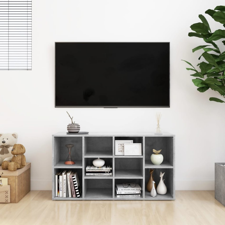 Banco zapatero madera contrachapada gris hormigón