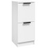 Aparador de madera contrachapada blanco 30x30x70