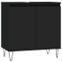 Armario de baño madera de ingeniería negro 58x33x60