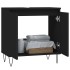 Armario de baño madera de ingeniería negro 58x33x60
