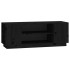 Mueble de TV madera maciza de pino negro 110x35x40,5