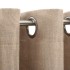 Cortinas opacas ojales look de lino 2 pzas beige 140x225