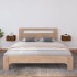 Mesita de noche de pared 2 uds marrón miel 40x29,5x22