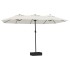 Sombrilla doble blanco arena 449x245