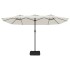 Sombrilla doble blanco arena 449x245