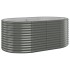 Jardinera arriate acero recubrimiento polvo gris 175x100x68