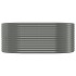 Jardinera arriate acero recubrimiento polvo gris 175x100x68