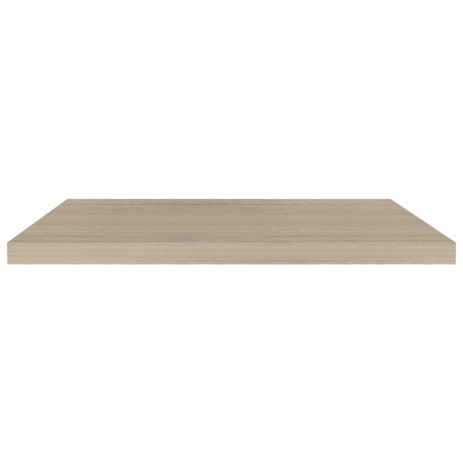 Estantes flotantes de pared 4 uds MDF color roble
