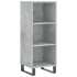 Aparador de madera de ingeniería gris hormigón 34,5x32,5x90