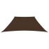 Toldo de vela trapezoidal de tela oxford marrón 3/5x4