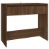Mesa consola madera de ingeniería marrón roble 89x41x76,5
